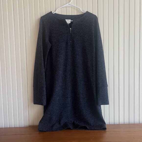 Papillon Blanc Long Sleeve Knit‎ Dress with zipper neckline - Size Medium - Picture 8 of 8